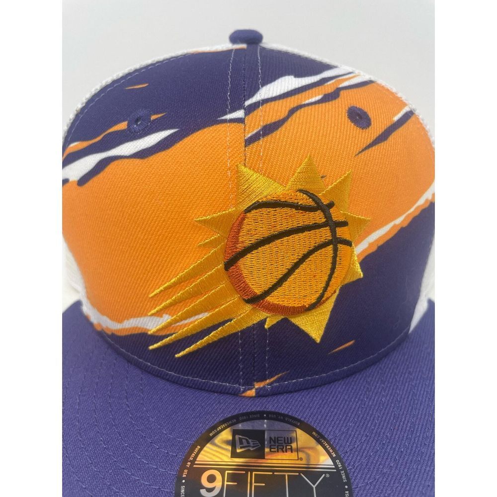 Phoenix Suns New Era Tear 9FIFTY Trucker Snapback NBA Hat Cap Adjustable NEW - Picture 2 of 5